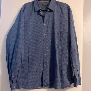 Ted Baker Blue Button Down Shirt Medium